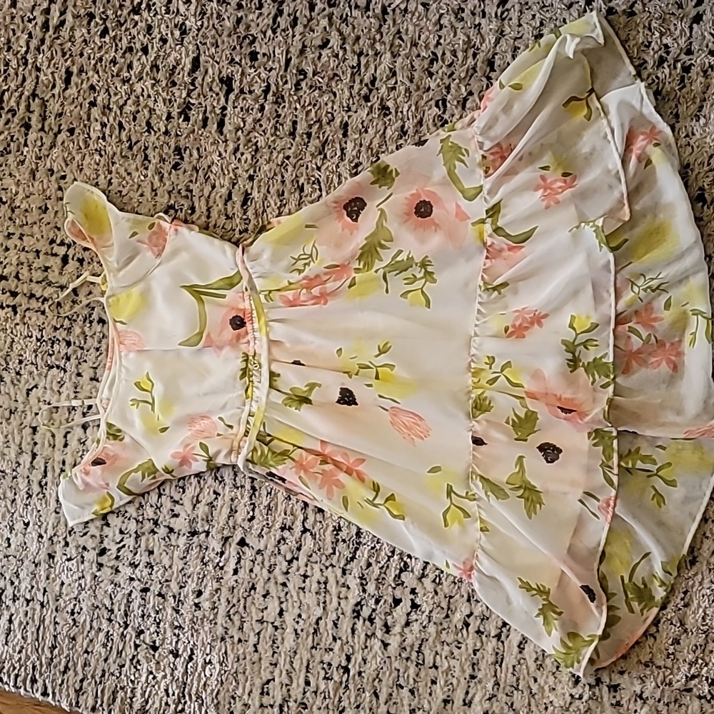 White flower dress